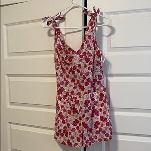 Floral Sleeveless Romper